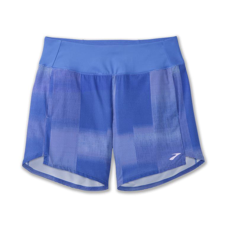 Brooks Chaser 7 Running Shorts - Women's - Bluetiful Altitude Print (53127-JWYK)